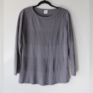 Striped Gray Sweater